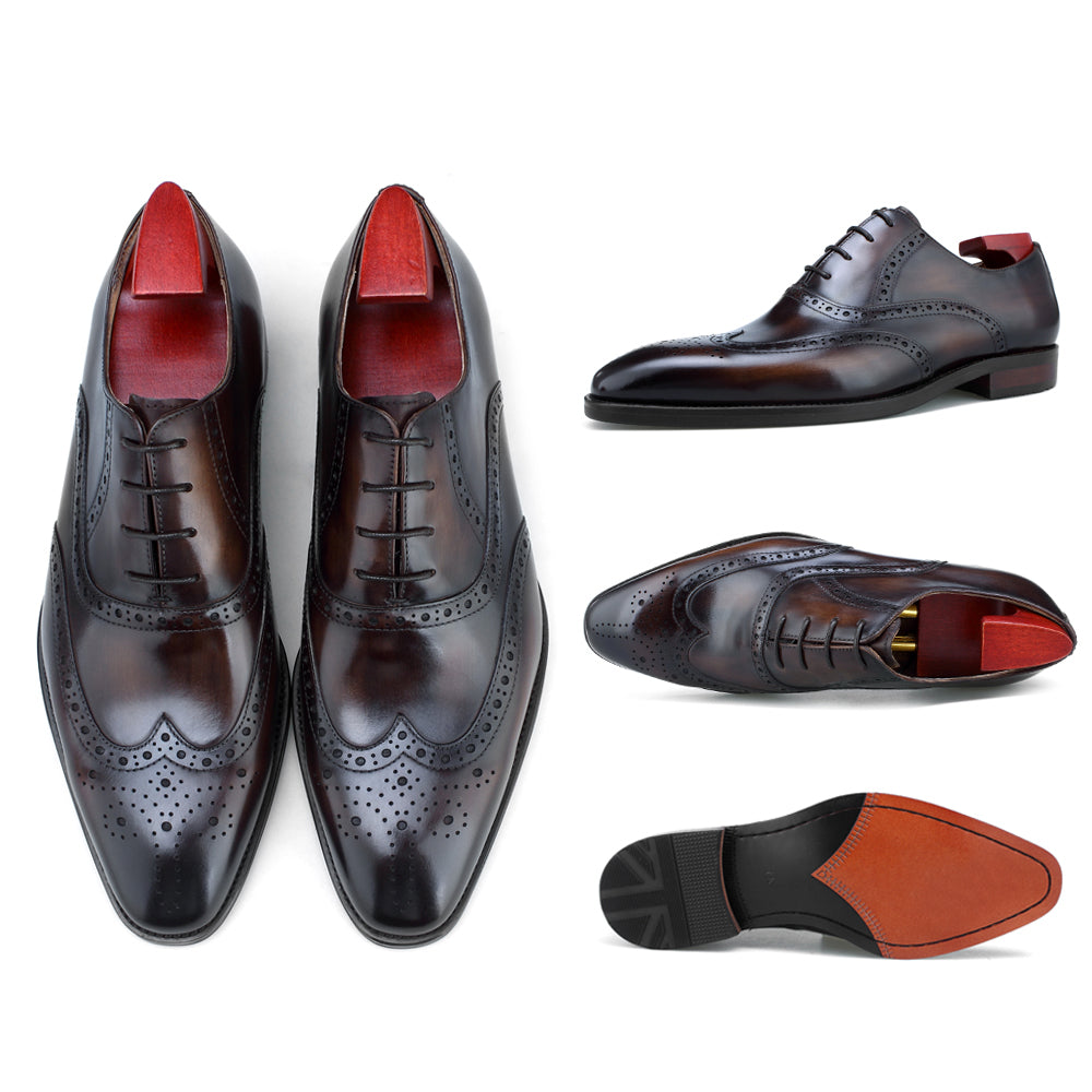 Zapatos de vestir Oxford para Hombre: Piel, ideales para oficina, negocios y bodas