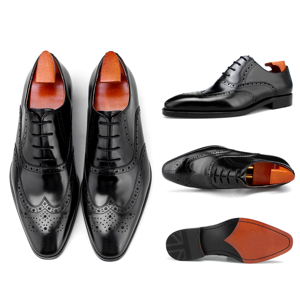 Zapatos de vestir Oxford para Hombre: Piel, ideales para oficina, negocios y bodas