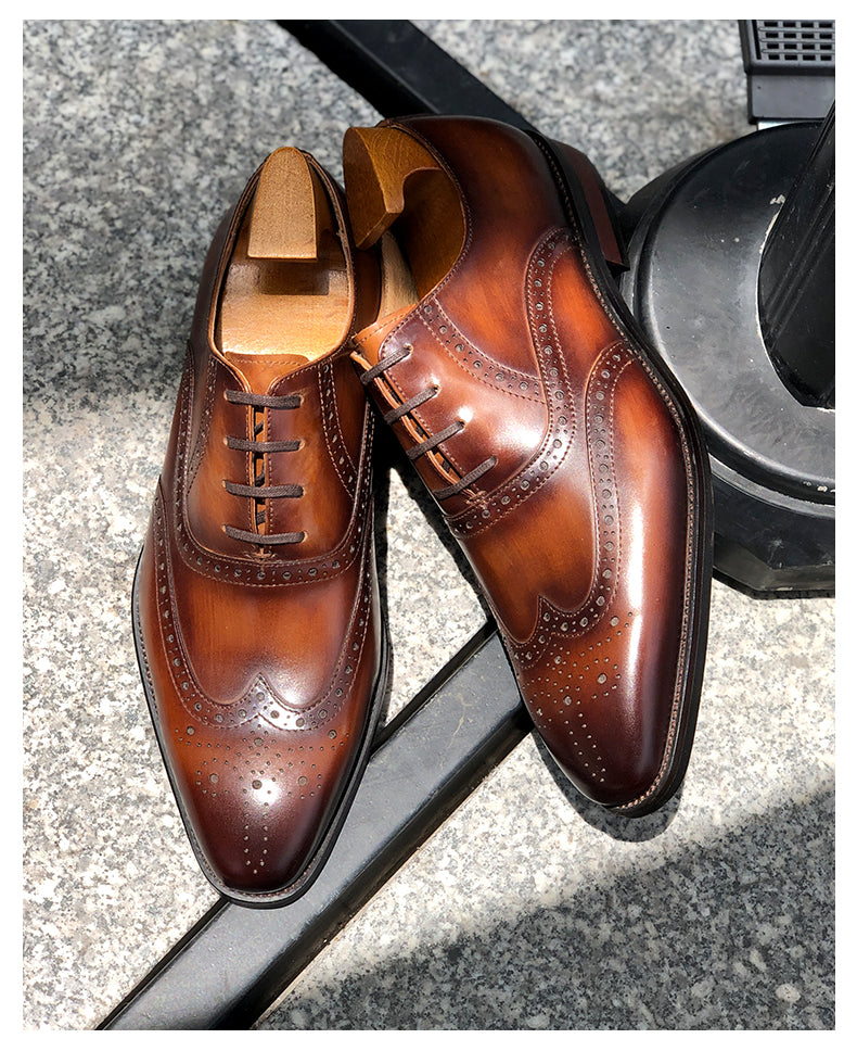 Zapatos de vestir Oxford para Hombre: Piel, ideales para oficina, negocios y bodas