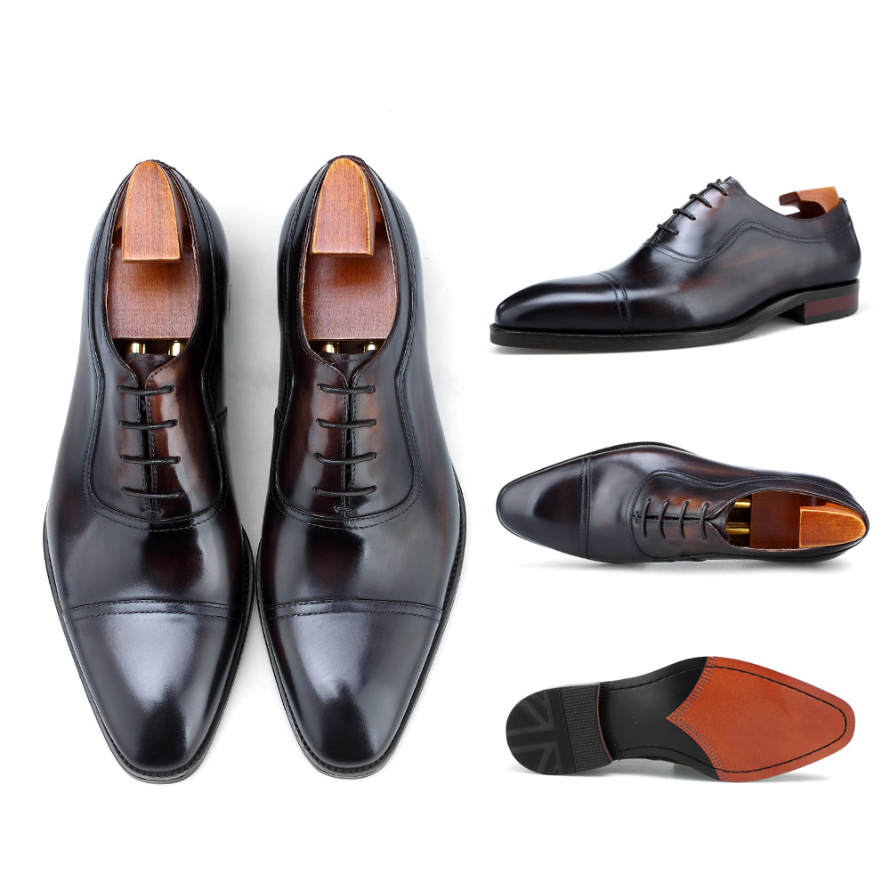 Zapatos Derby Elegance CornideModa: Refinamiento Artesanal en Cuero Auténtico